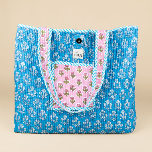 Tote Bag - Roze - Blauw - No.15