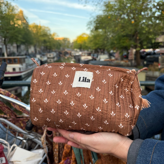 Sac fourre-tout recyclé - non. 2- trousse de toilette incluse