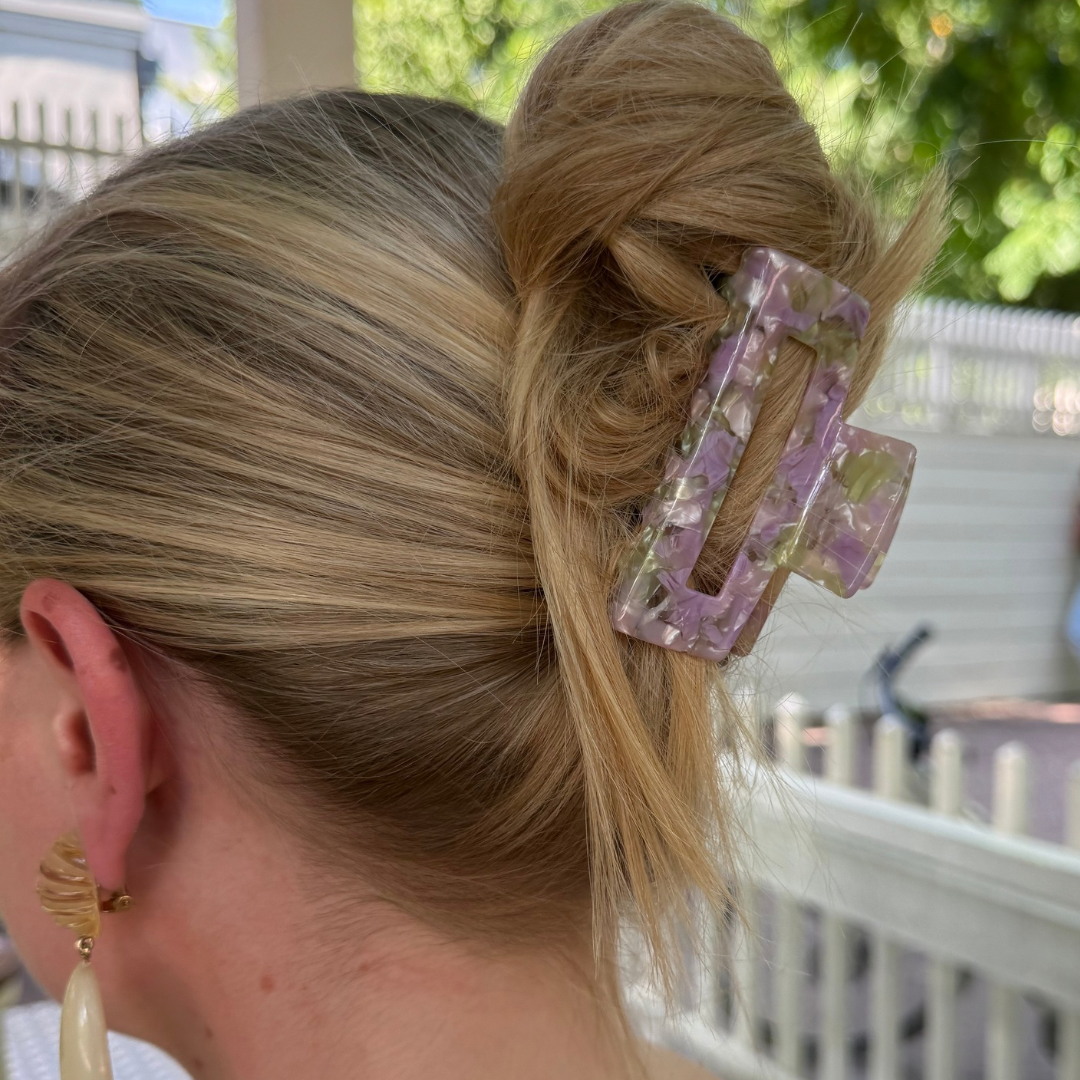 Haarclip Herfstpastel- medium