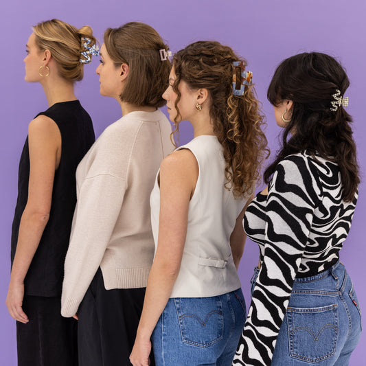 Haarclip Pastelroze