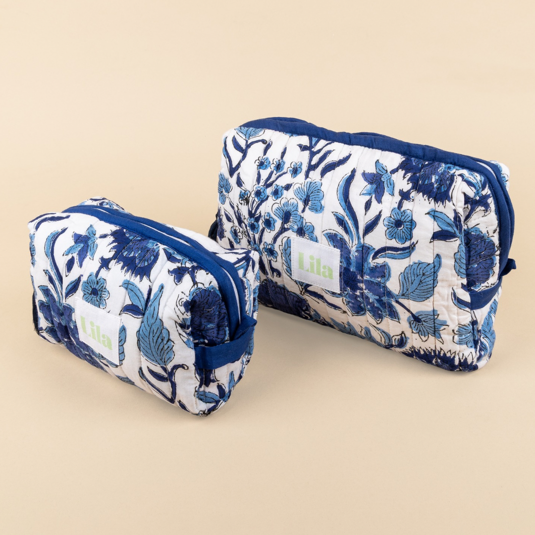 Toilettas - Delfts Blue - Blauw - Set