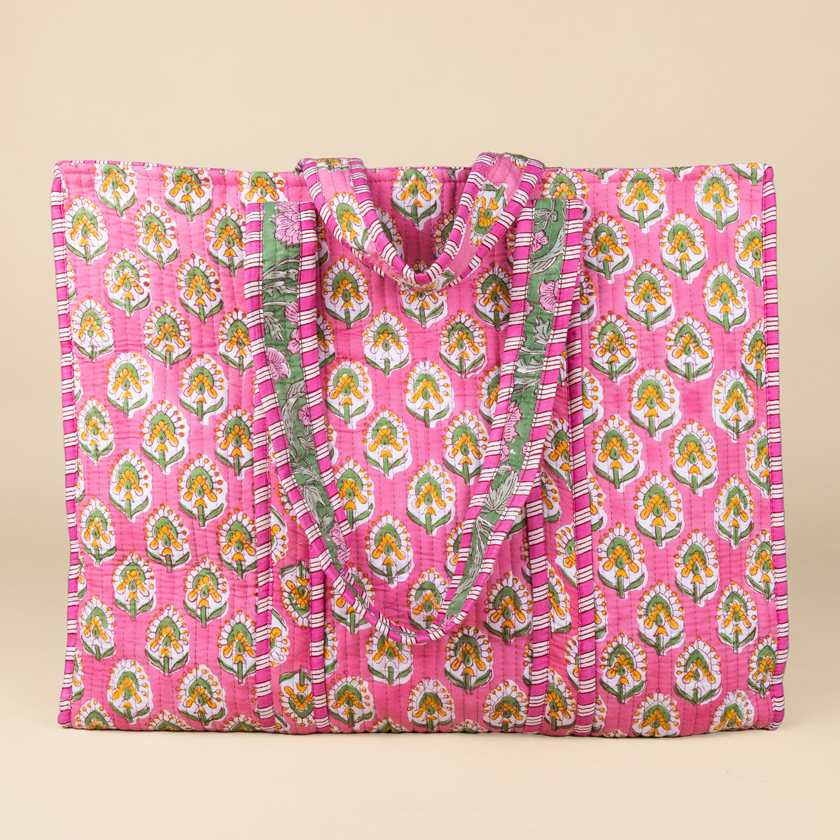 Bolso de mano - Rosa - Verde - No.8