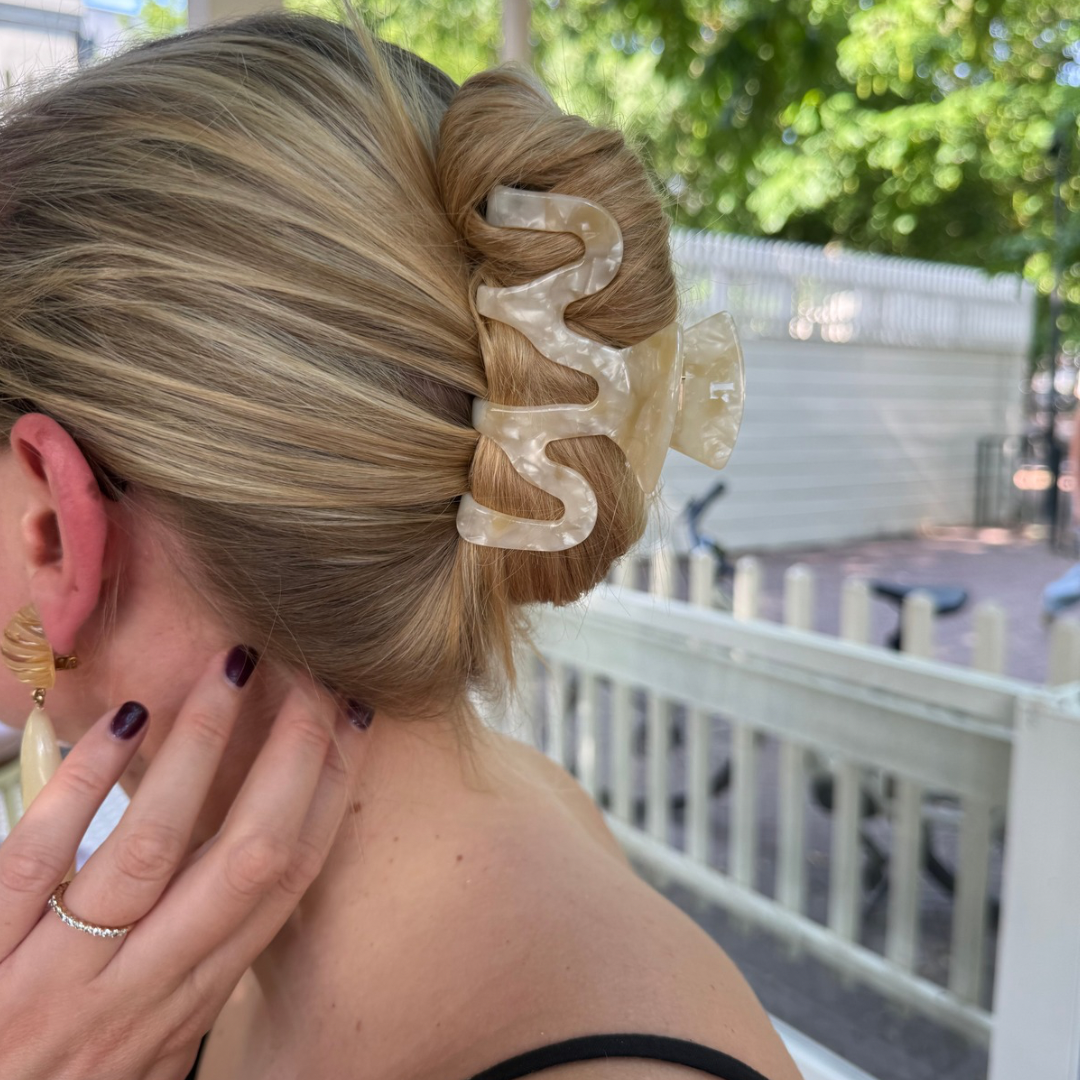 Haarclip Champagne - groot