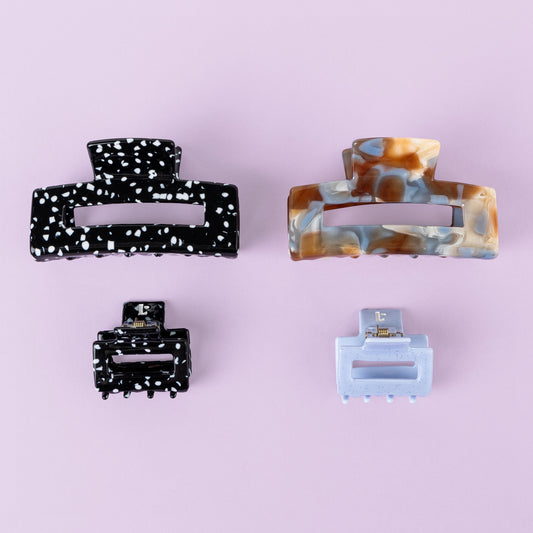 Pinzas para el cabello Happy four