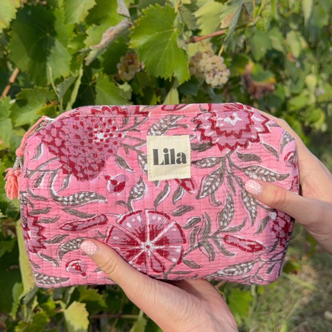 Pre-pedido - Bolso de mano - Rosa - incluye neceser - No.3