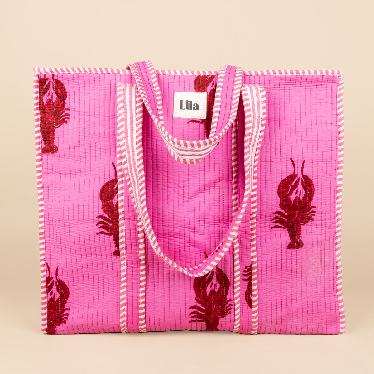 Tote bag - Lobster - Rits- inclusief toilettas -No.2