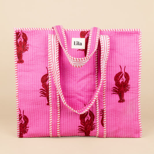 Tote bag - Lobster - Rits- inclusief toilettas -No.2