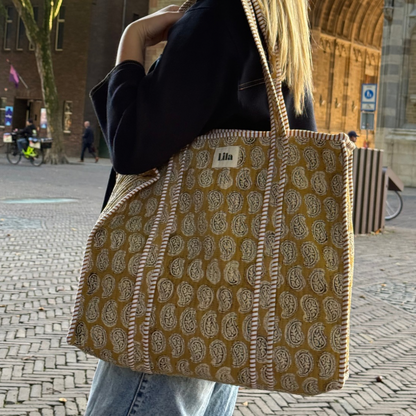 Sac fourre-tout - Paisley - Fermeture éclair - y compris trousse de toilette -No.1