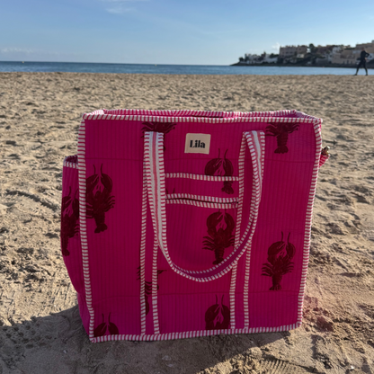 Tote organizado - Langosta - Bestseller - Incluye neceser - No.2