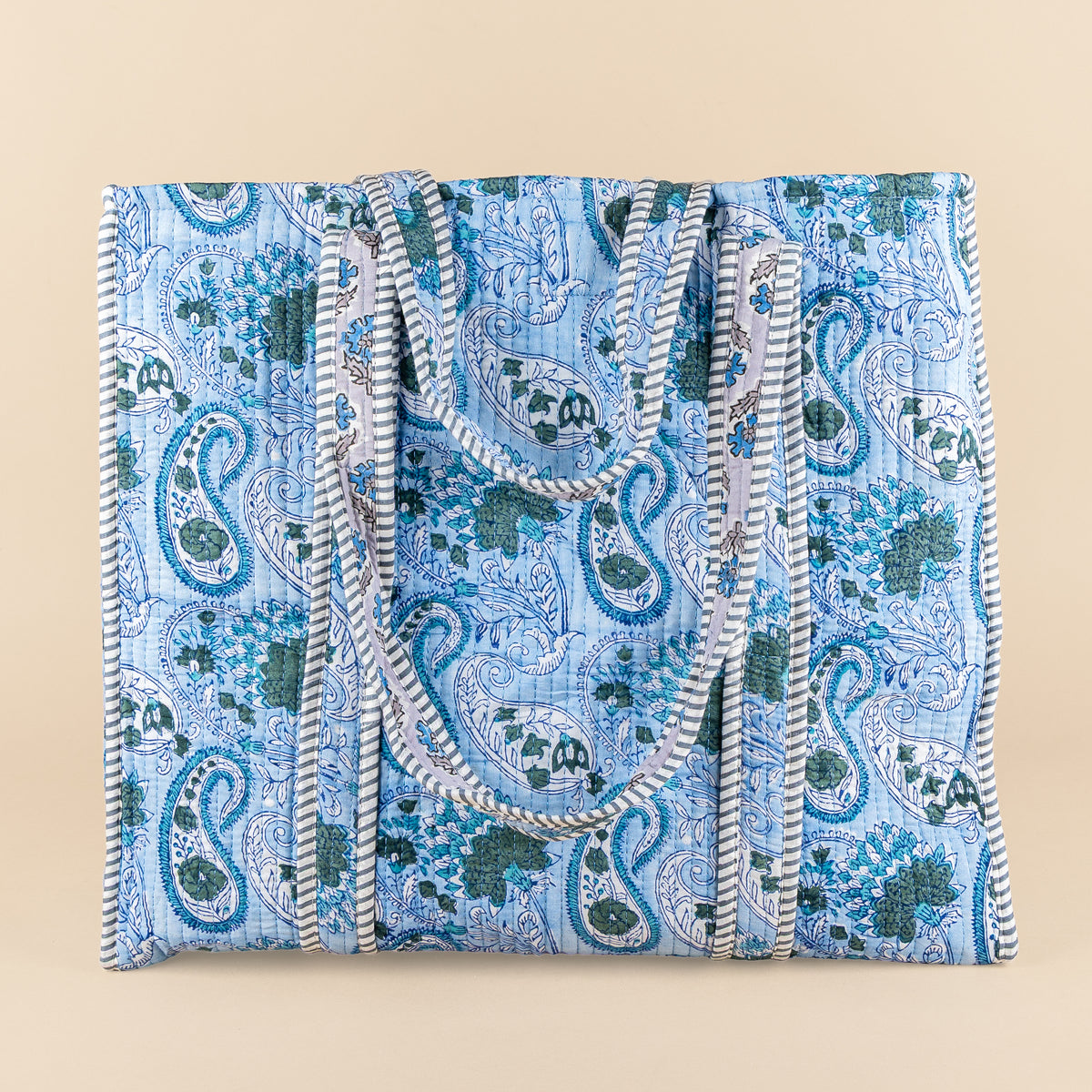 Bolso de mano - Azul claro - Gris - No.21