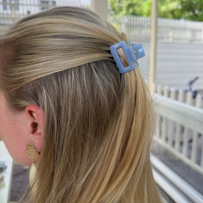 Pinza para el cabello Azul - mini