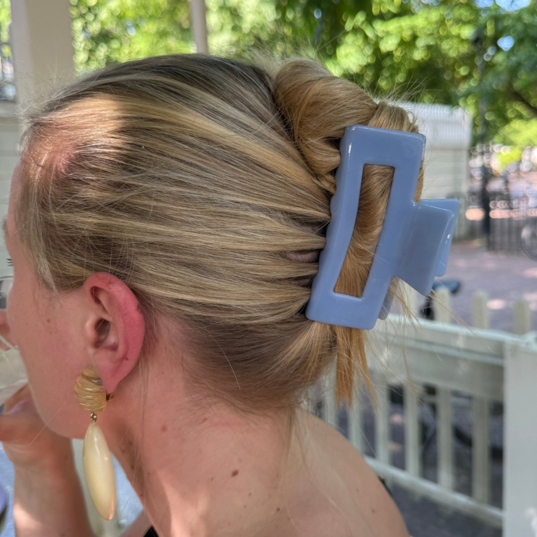 Pince à cheveux Bleu - grande