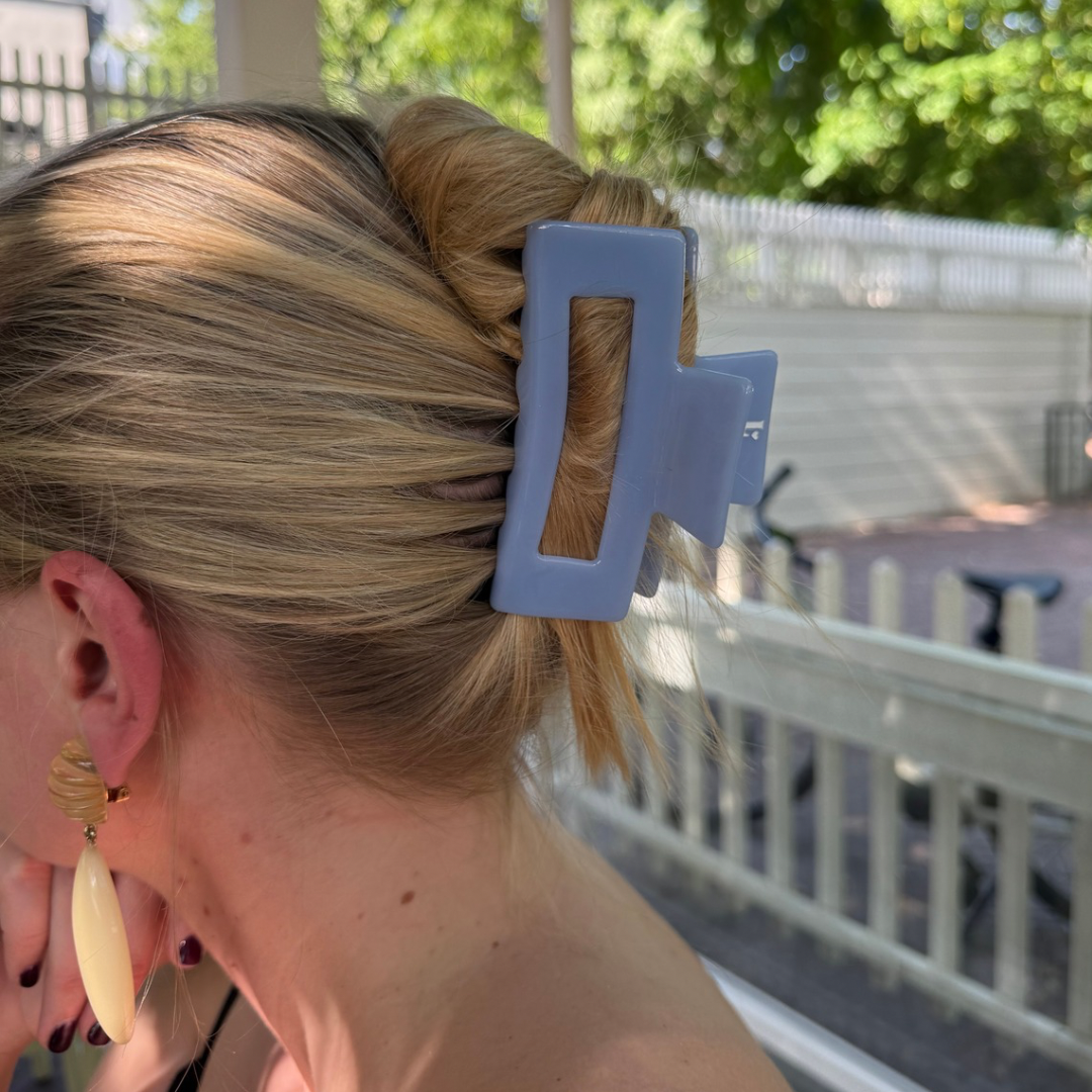 Pince à cheveux Bleu - grande