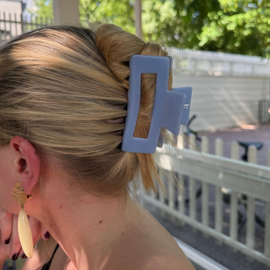 Haarclip Blauw - groot