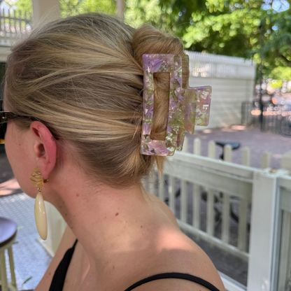 Haarclip Herfstpastel- groot