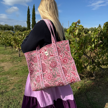 Pre-pedido - Bolso de mano - Rosa - incluye neceser - No.3