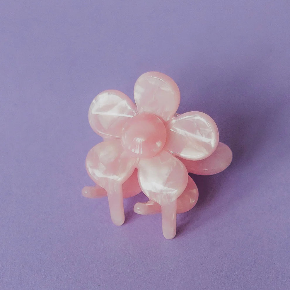 Barrette Fleur Latte-petite