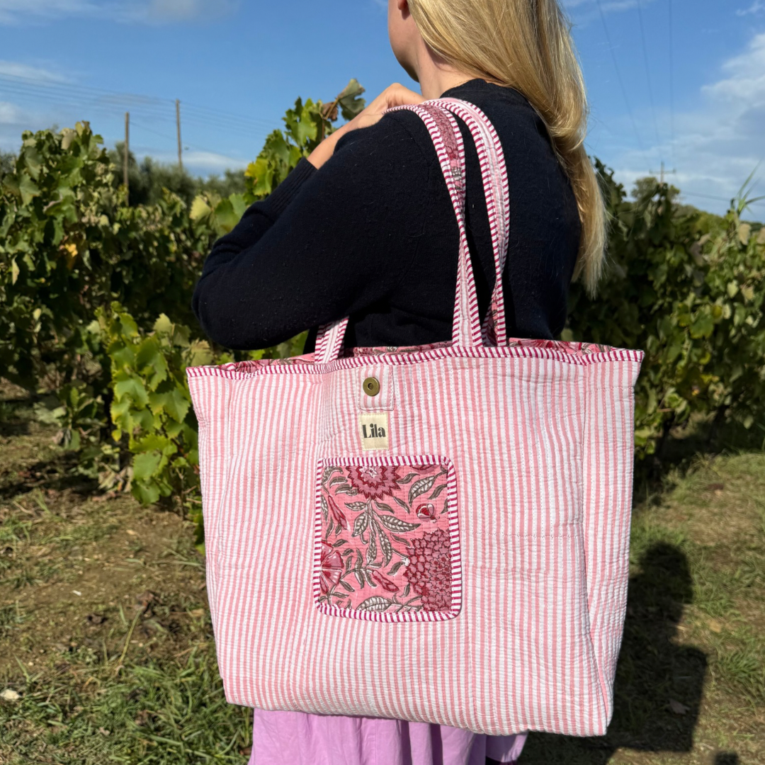 Pre-pedido - Bolso de mano - Rosa - incluye neceser - No.3