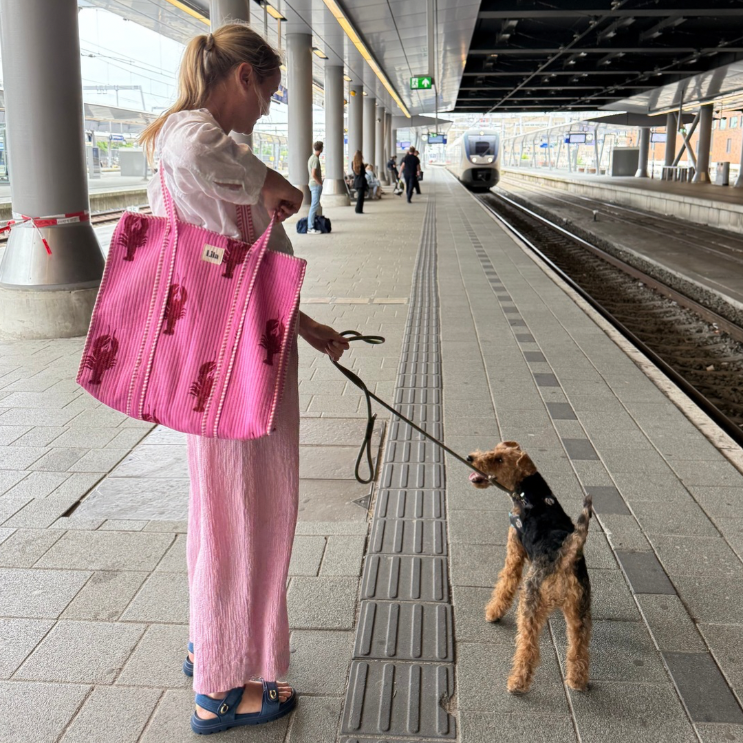 Tote bag - Lobster - Rits- inclusief toilettas -No.2