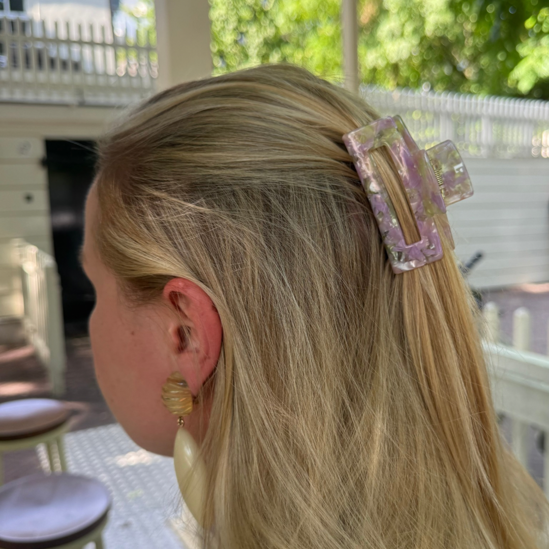 Haarclip Herfstpastel- medium