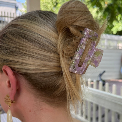 Haarclip Herfstpastel- medium