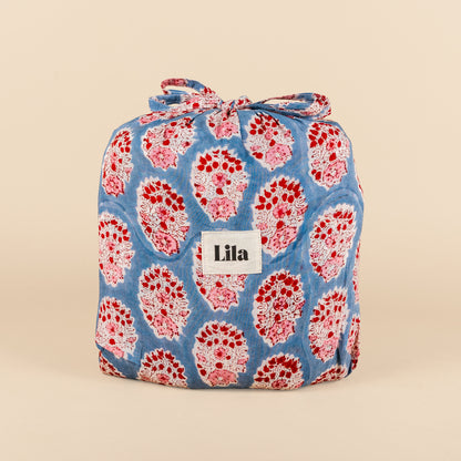 Tote organizado - Azul - Rosa - Incluye neceser - no.3