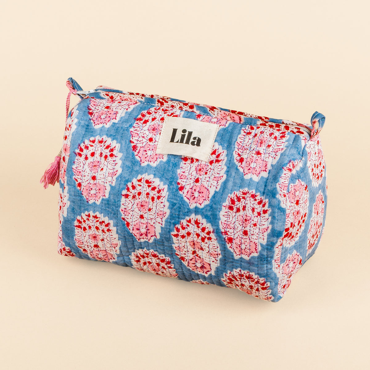 Tote organizado - Azul - Rosa - Incluye neceser - no.3