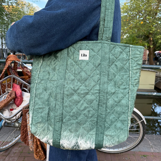 Tote reciclado - no. 4 - neceser incluido