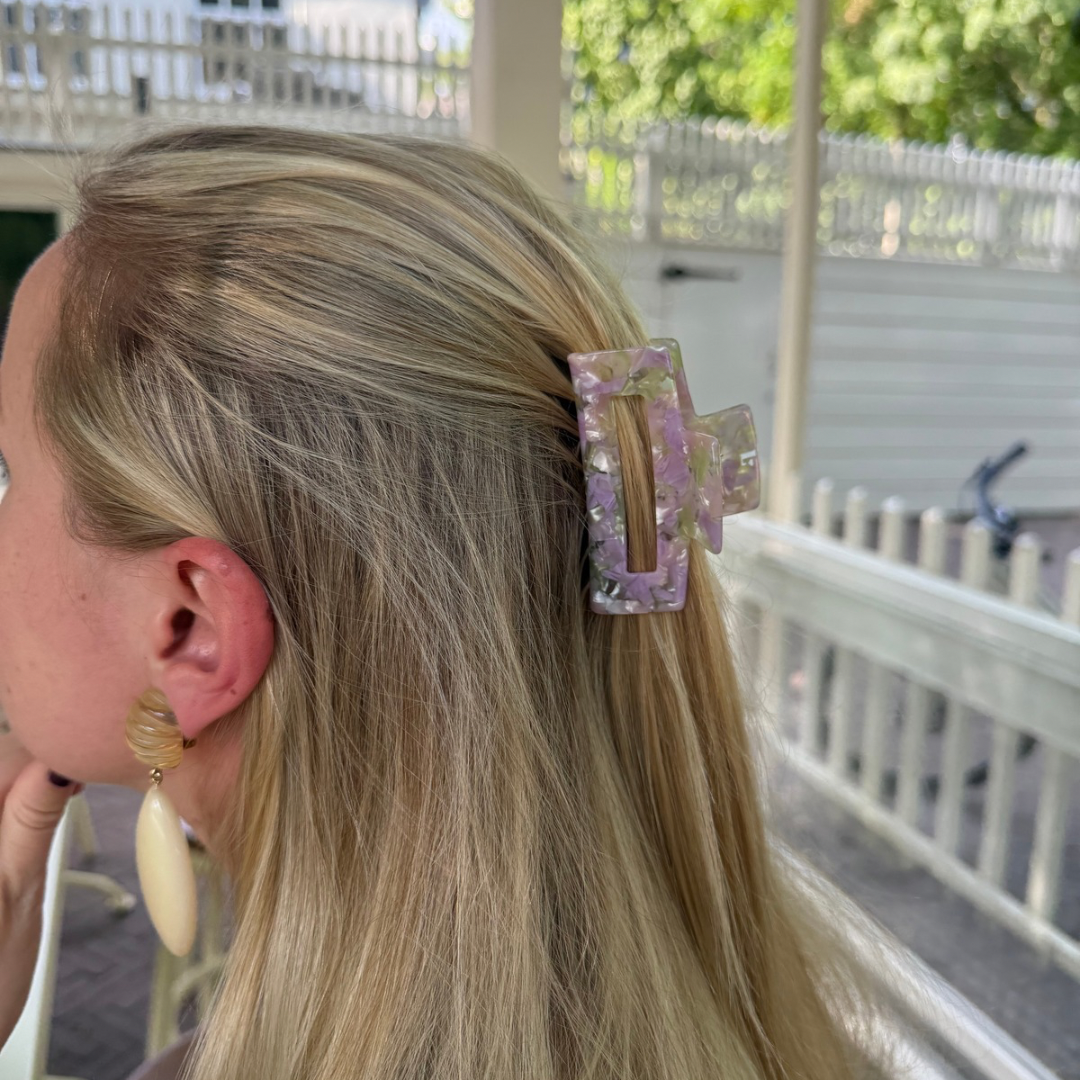 Haarclip Herfstpastel- medium