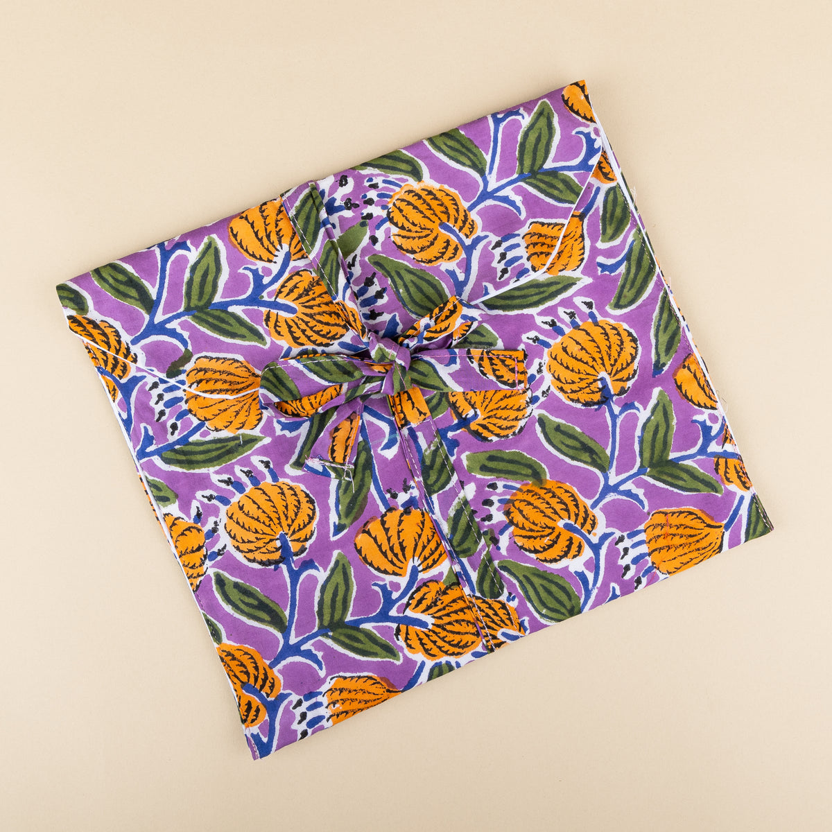 Tote Bag - Groen - Lila - Rits - No.7