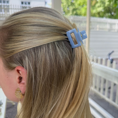 Pinza para el cabello Azul - mini