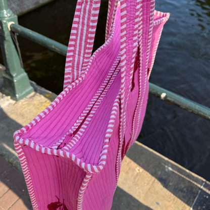 Tote bag - Lobster - Rits- inclusief toilettas -No.2