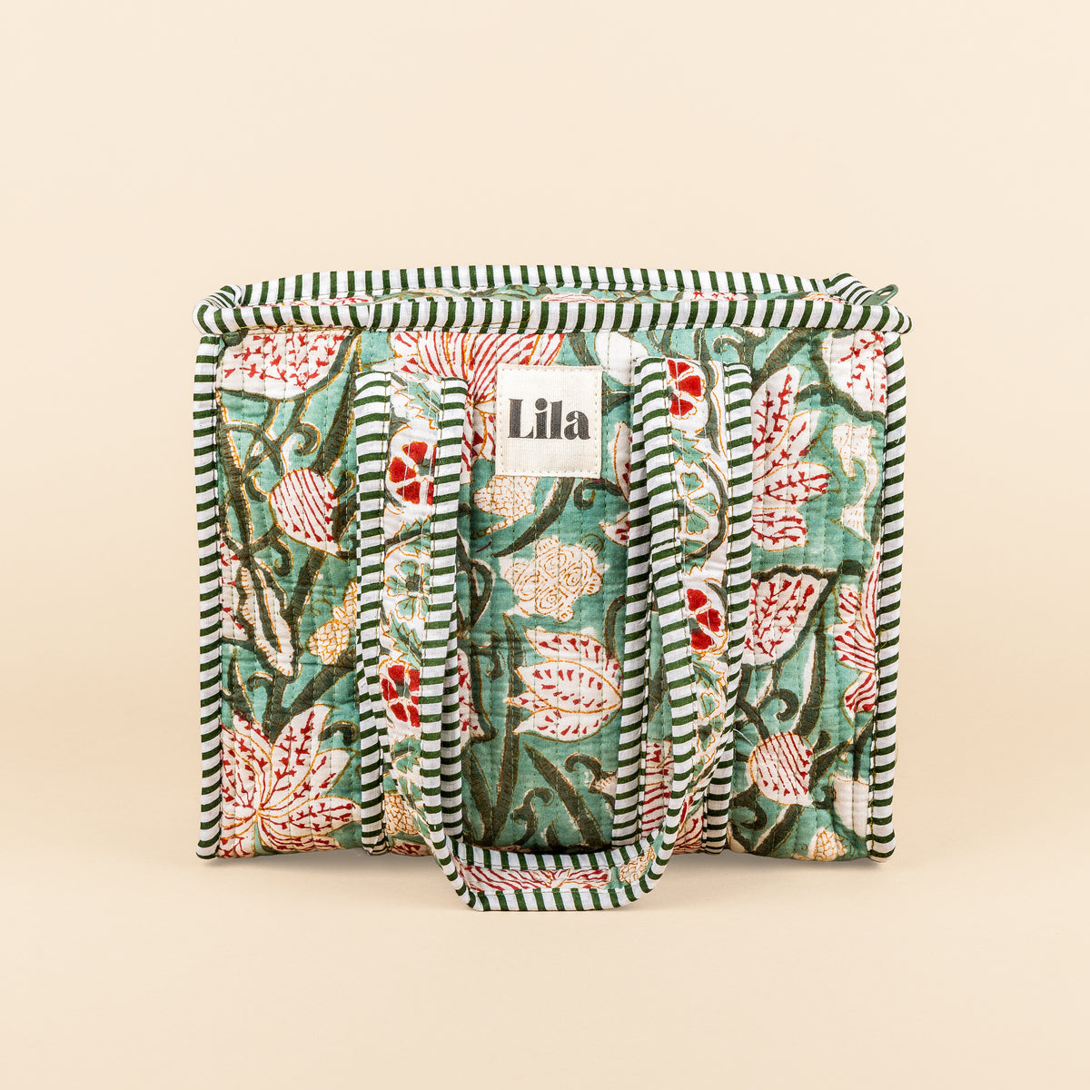 Mini - Bolso Tote - Verde - Flor - No.4