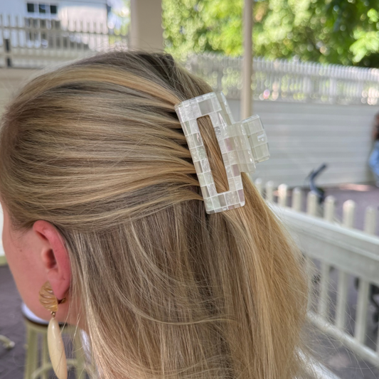 Haarspange Schneekristall – mittel