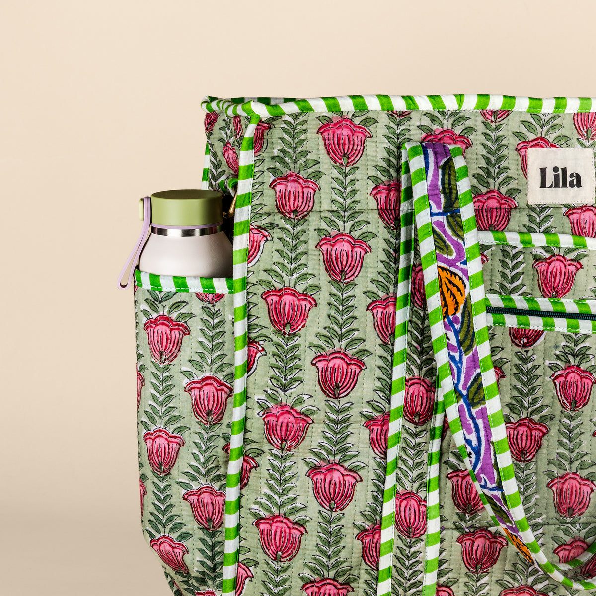 Organized Tote - Vert - Y compris trousse de toilette - no.3