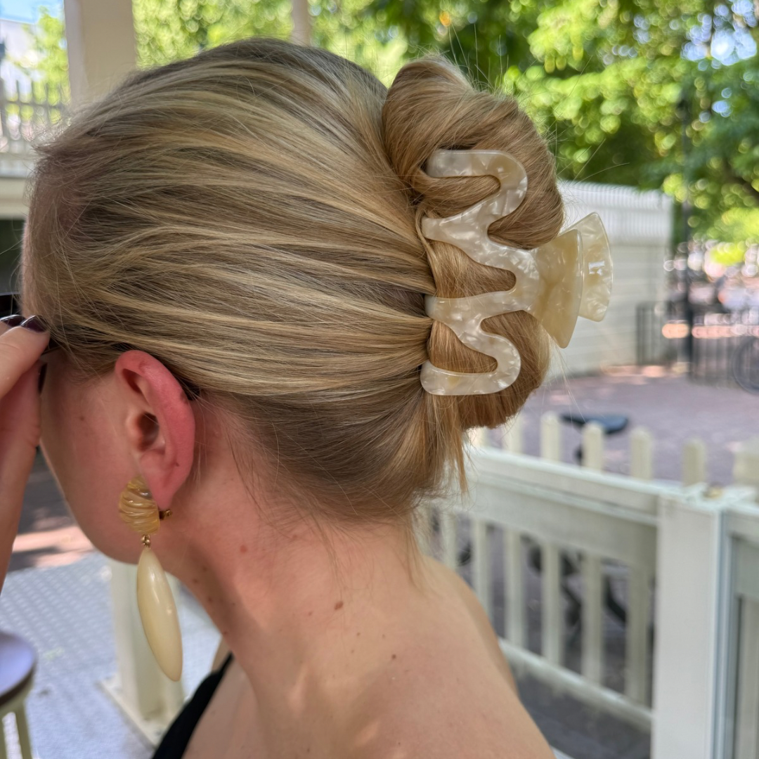 Haarclip Champagne - groot