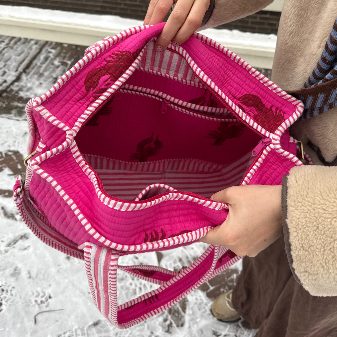 Tote organizado - Langosta - Bestseller - Incluye neceser - No.2