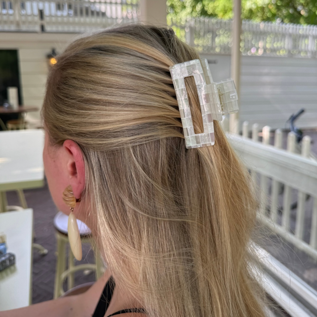 Haarclip Sneeuwkristal - medium