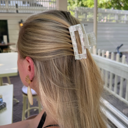 Haarclip Sneeuwkristal - medium