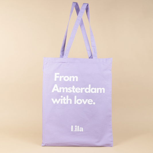 Lilac canvas bag