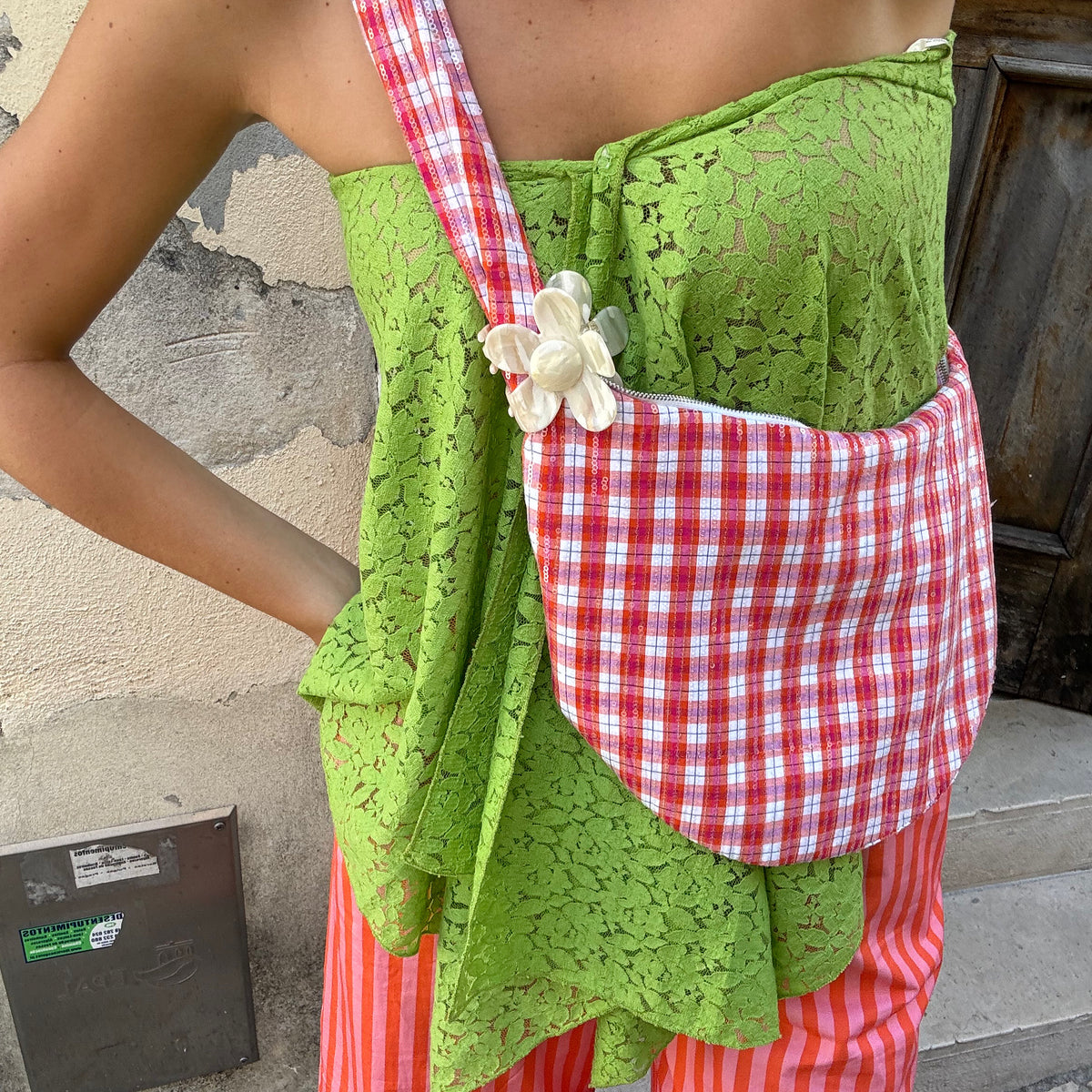 Pince à cheveux Fleur - Latte
