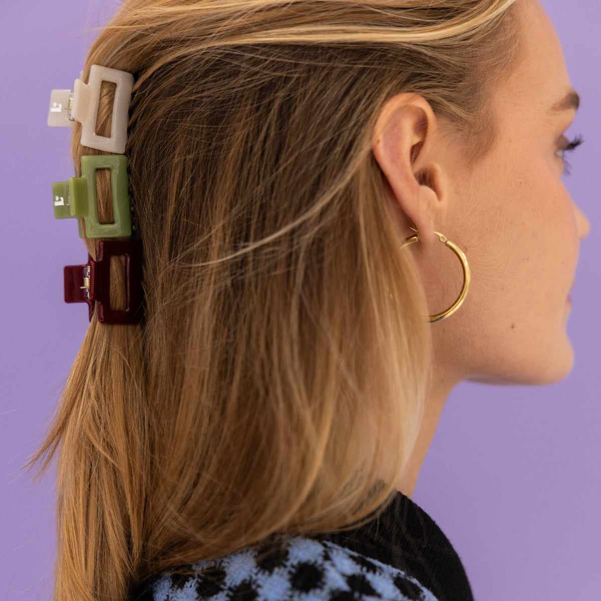 Haarclip Burgundy