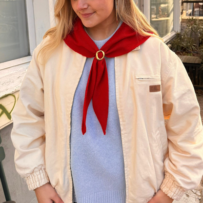 Triangle Sjaal - Rood - Festive - Klein
