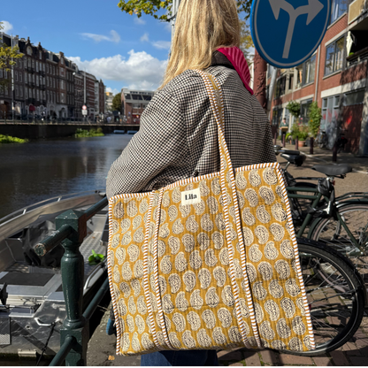 Sac fourre-tout - Paisley - Fermeture éclair - y compris trousse de toilette -No.1