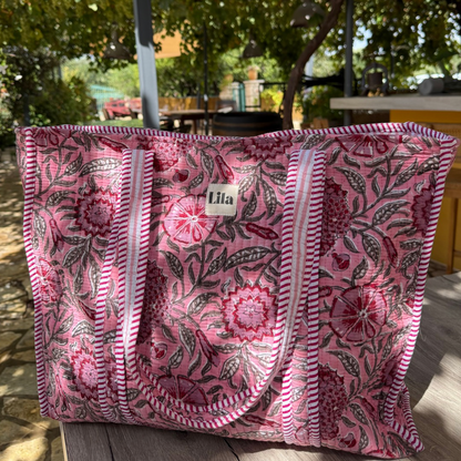 Pre-pedido - Bolso de mano - Rosa - incluye neceser - No.3