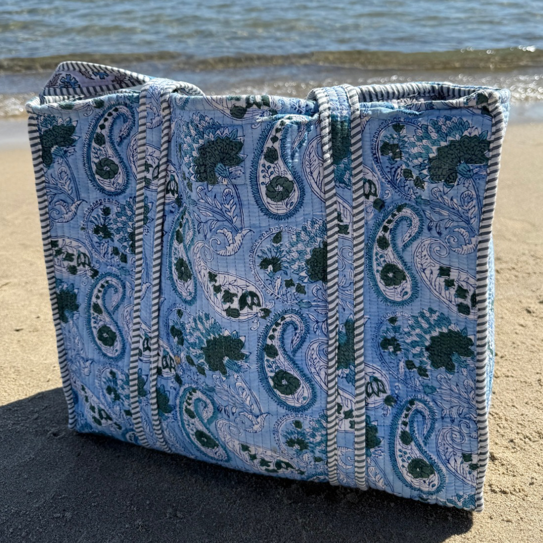 Bolso de mano - Azul claro - Gris - No.21