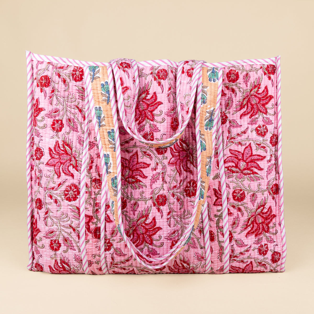 Tote Bag - Roze Rood - Oranje- Rits- No.6