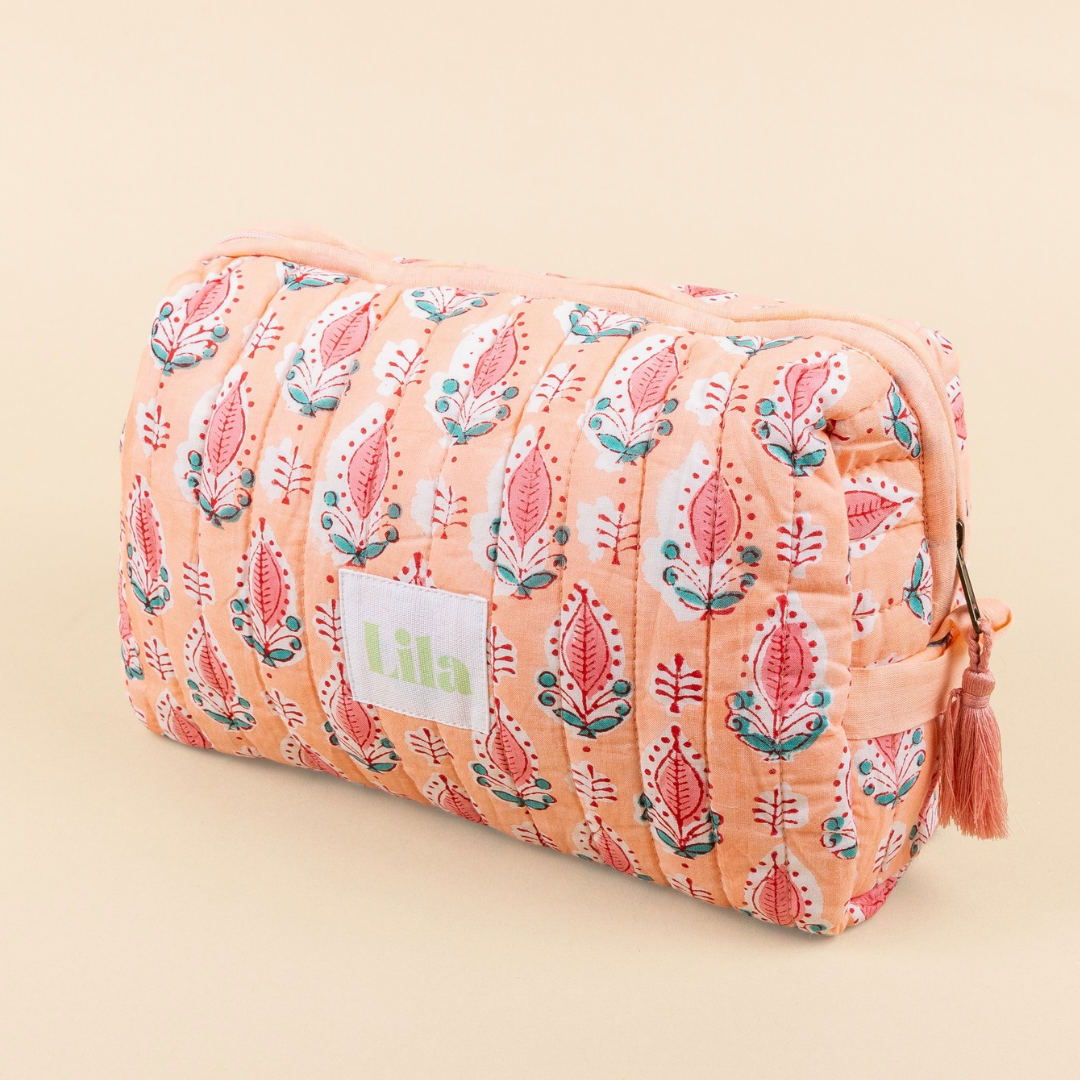 Toiletry bag - Peach - Soft Orange - Large